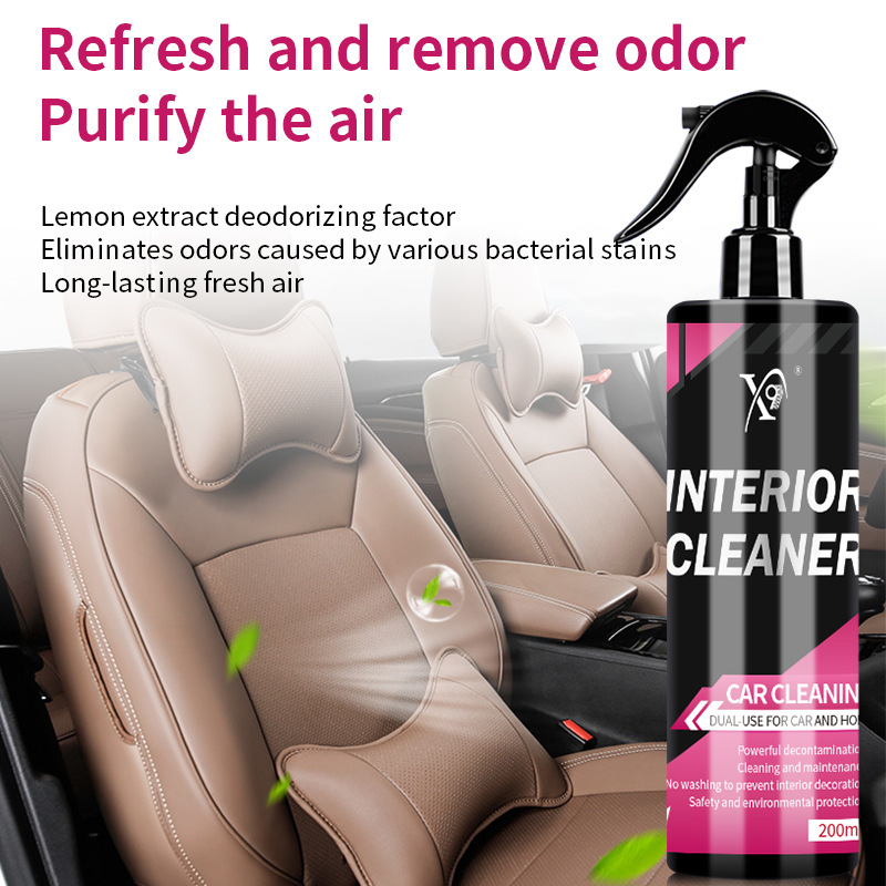 Cross-border AliExpress Foreign Trade Car Interior Cleaner, Suitable for Multi-Materials (Ceiling, Fabric, Seats, Leather), Powerful Stain-Removing Cleaning Product