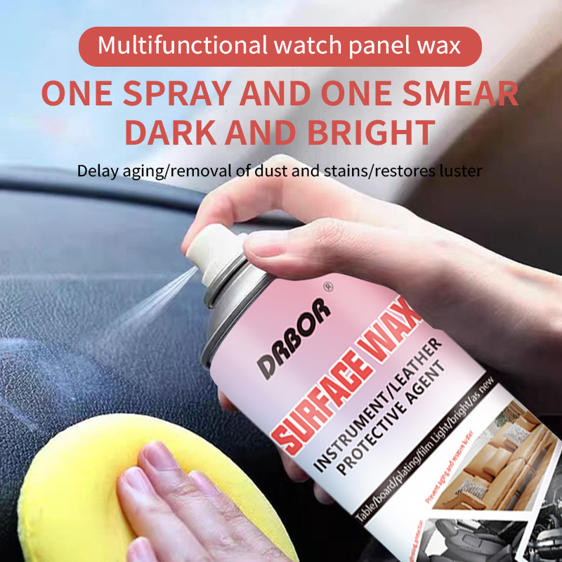 Cross-Border TEMU/Amazon Hot Sale: Car Dashboard Wax | Leather Seat & Interior Polish Spray – Shine & Protection