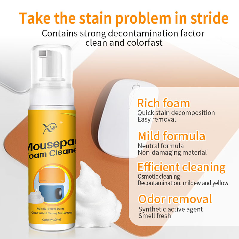 Cross-Border Shopee/TK: Mouse Pad Cleaner | Desk Mat Foam Cleaner – Waterless, Quick-Dry, Stain Removal & Deodorizing