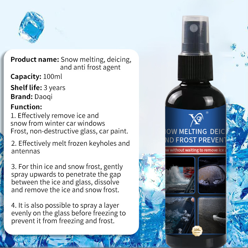 Cross-Border Car De-Icer & Snow Melter | For Windshield, Door Handles & Windows – Defrosts & Melts Ice Quickly