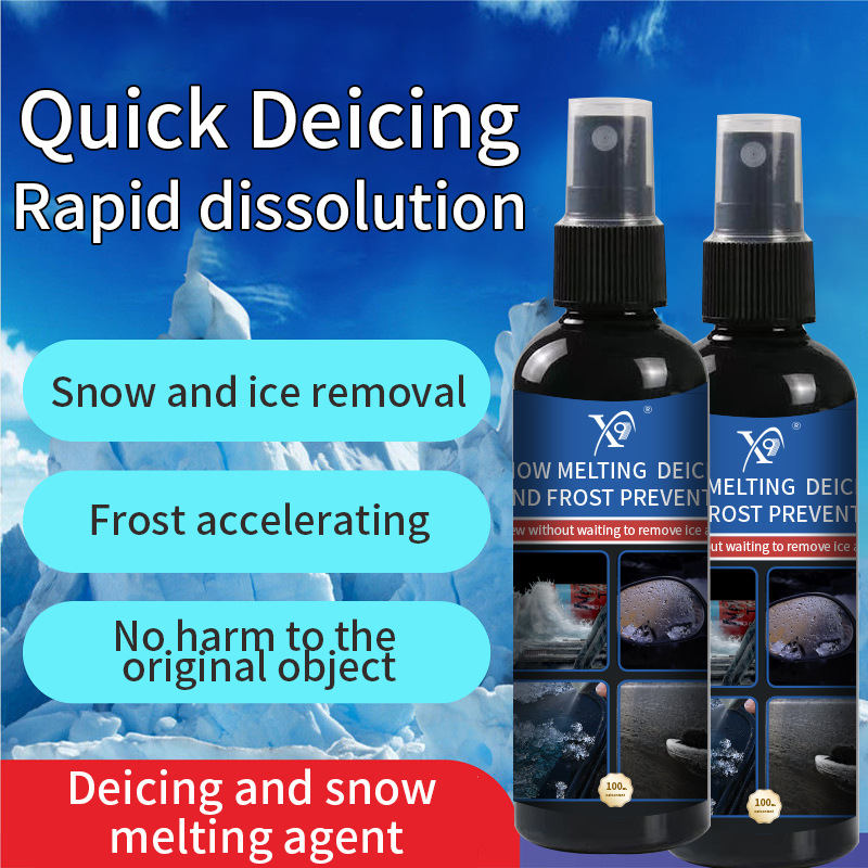 Cross-Border Car De-Icer & Snow Melter | For Windshield, Door Handles & Windows – Defrosts & Melts Ice Quickly