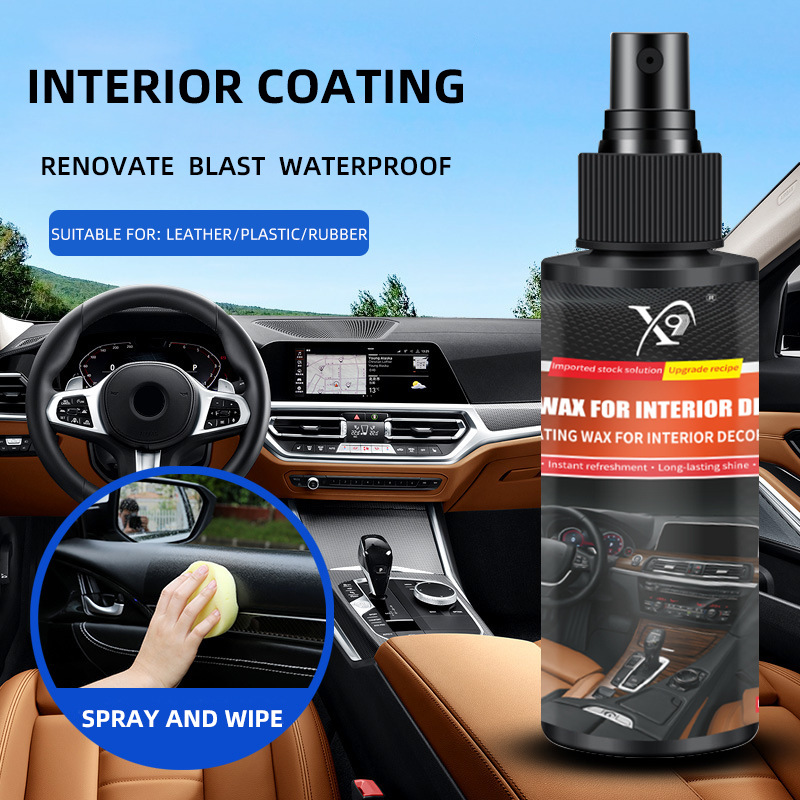 Cross-Border Car Interior Coating Wax | Dashboard, Door Panel & Leather Seat Polish – UV Protection & Anti-Aging Interior Wax