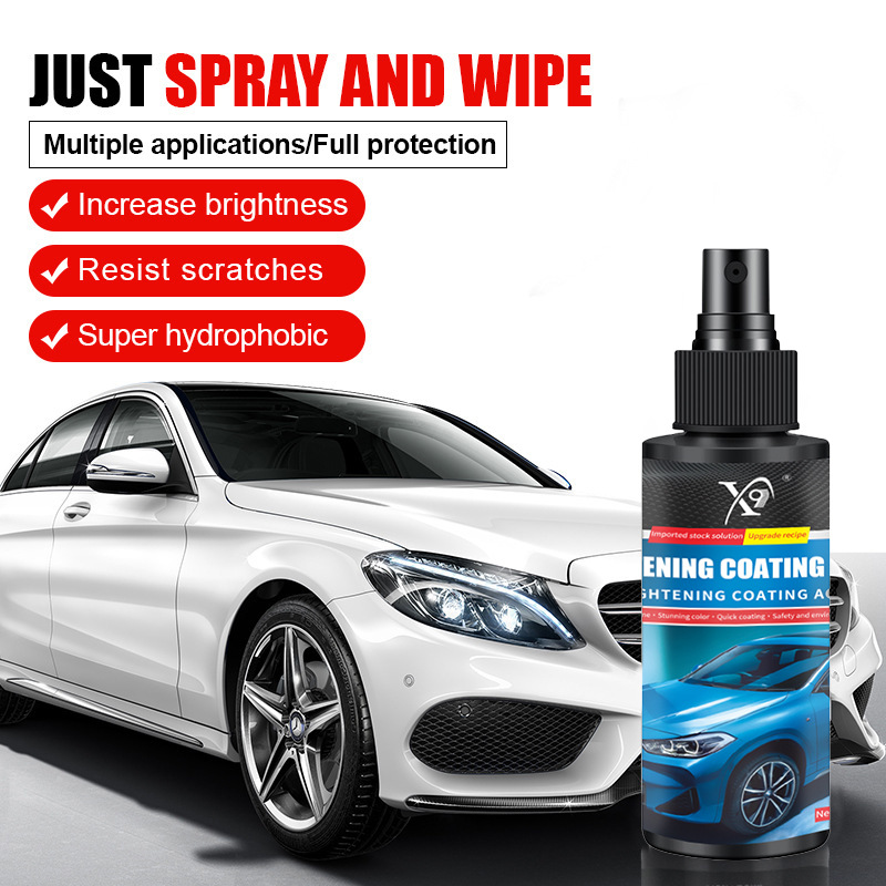 Cross-Border Ceramic Coating Spray | 9H Hardness Nano Crystal Wax – UV Protection, Hydrophobic Shine for Car Paint
