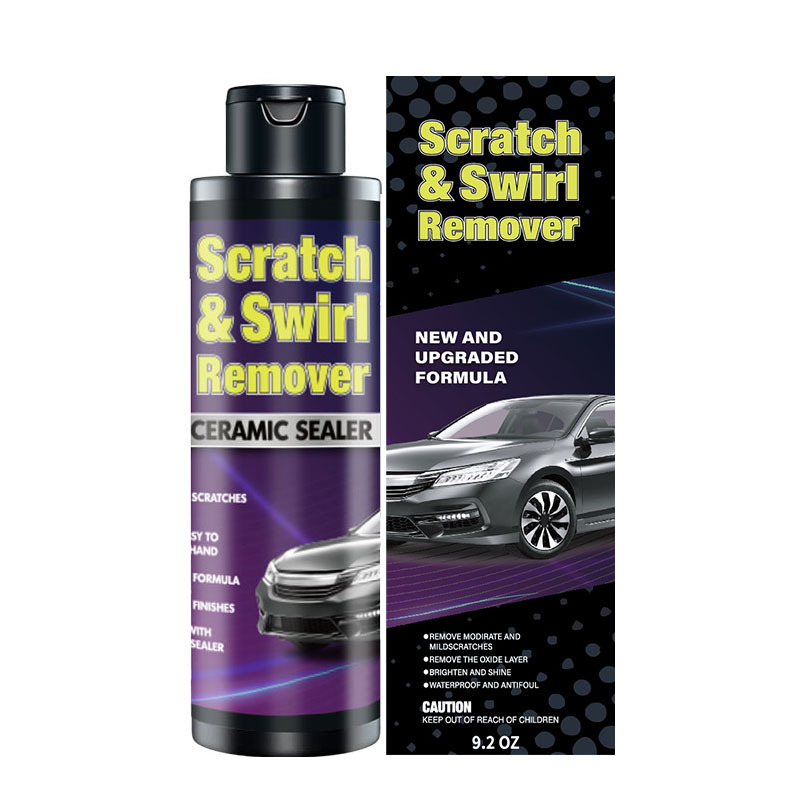 Car Scratch Remover Wax – Non-Abrasive, Universal for All Paint Colors | Polishes Light/Deep Scratches, Swirls & Scuffs – Includes Applicator Sponge