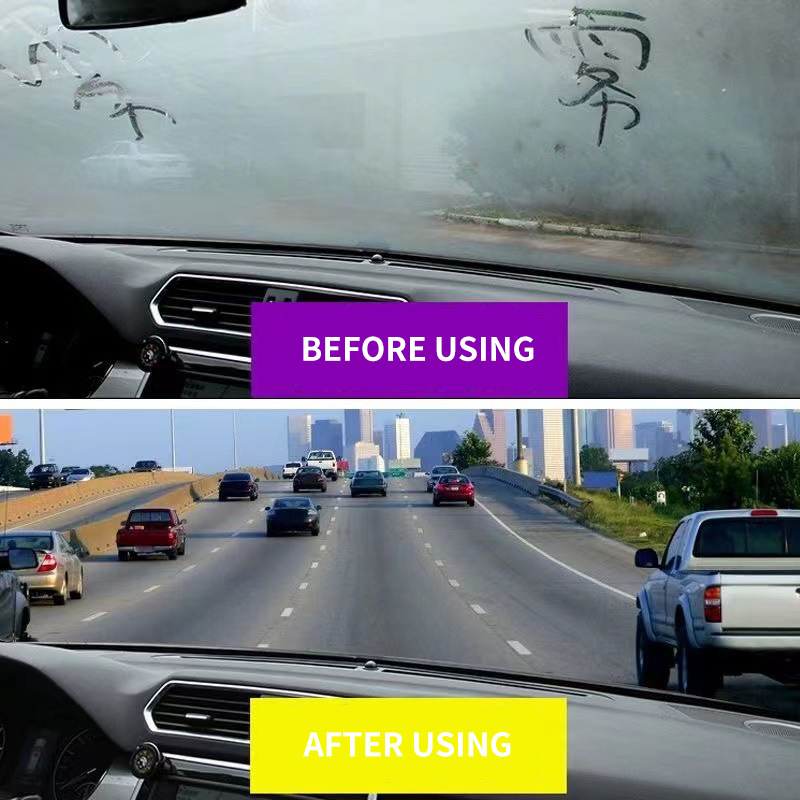 Long-Lasting Car Glass Anti-Fog Spray – Nano Coating with UV Protection | 6 Months Durability, Rain Repellent, Non-Toxic Formula – 100ml with Microfiber Cloth