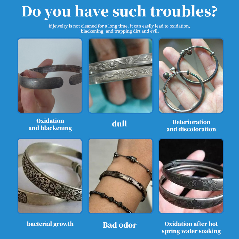 Silver Jewelry Cleaner – Gentle & Anti-Tarnish | Restores Sparkle for Necklaces, Earrings & Rings