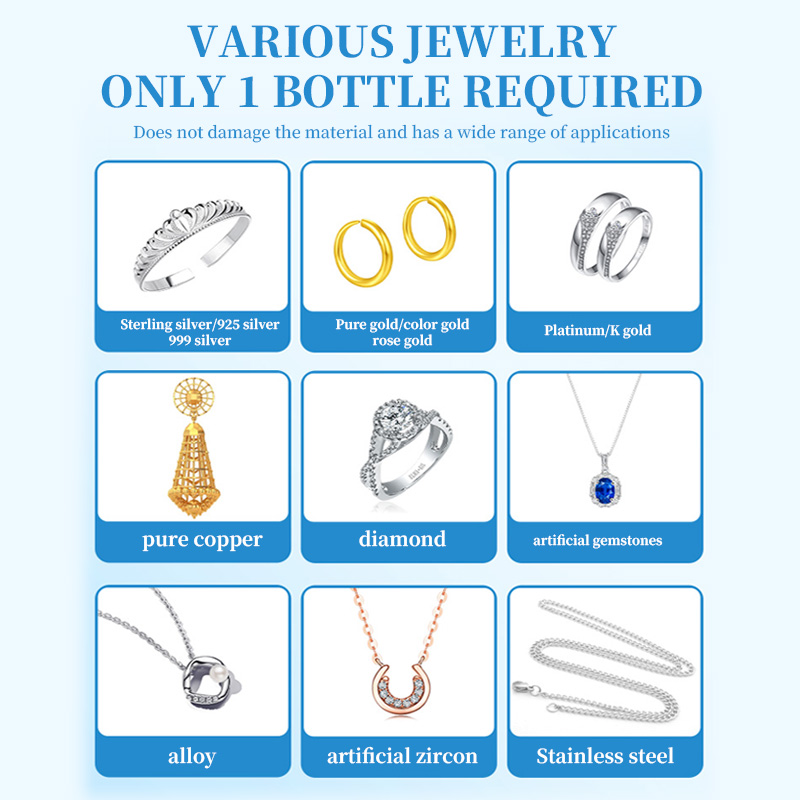 Silver Jewelry Cleaner – Gentle & Anti-Tarnish | Restores Sparkle for Necklaces, Earrings & Rings