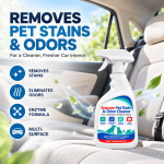 02. Enzyme pet stain and odor cleaner for removing pet stains and odors from car interiors