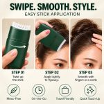 Three-step guide to using the hair finishing stick to smooth flyaways