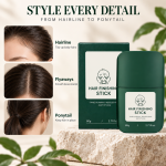 Hair finishing stick styling the hairline, flyaways and ponytail