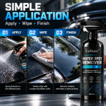 How to apply water spot remover, wipe with a microfiber cloth and finish the surface