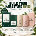 OEM and ODM private-label options for the hair finishing stick, including branding and packaging