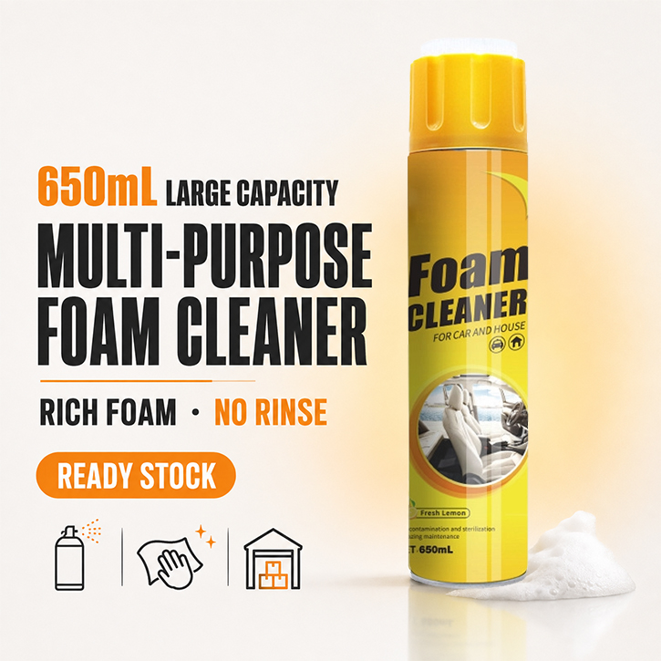 650ml multi-purpose foam cleaner for car and home ready stock