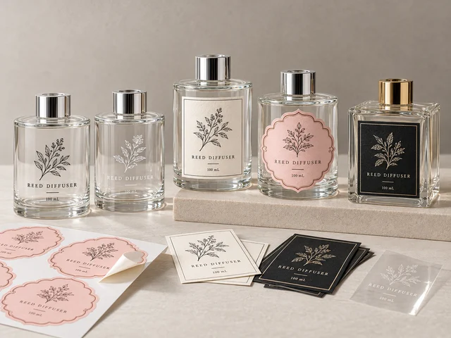 Direct screen printing on glass and custom adhesive label concepts