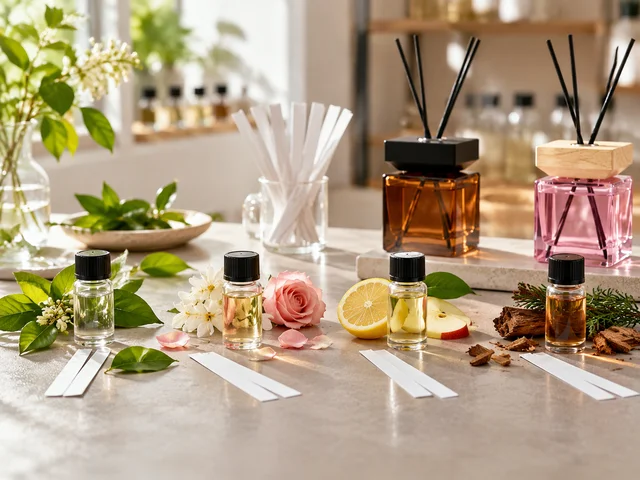 Fresh, floral, fruity and woody fragrance direction concept
