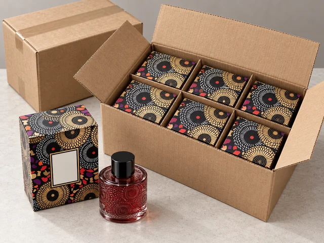 Shipping carton with partitions and retail packaging concept