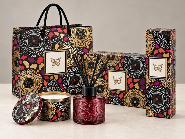 Coordinated finished fragrance collection concept