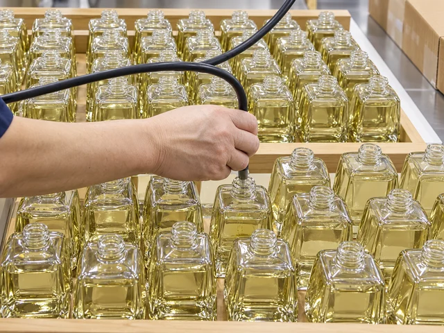 Fragrance Filling in the fragrance production workshop
