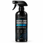 Lubusr 500ml water spot remover spray bottle shown on a white background
